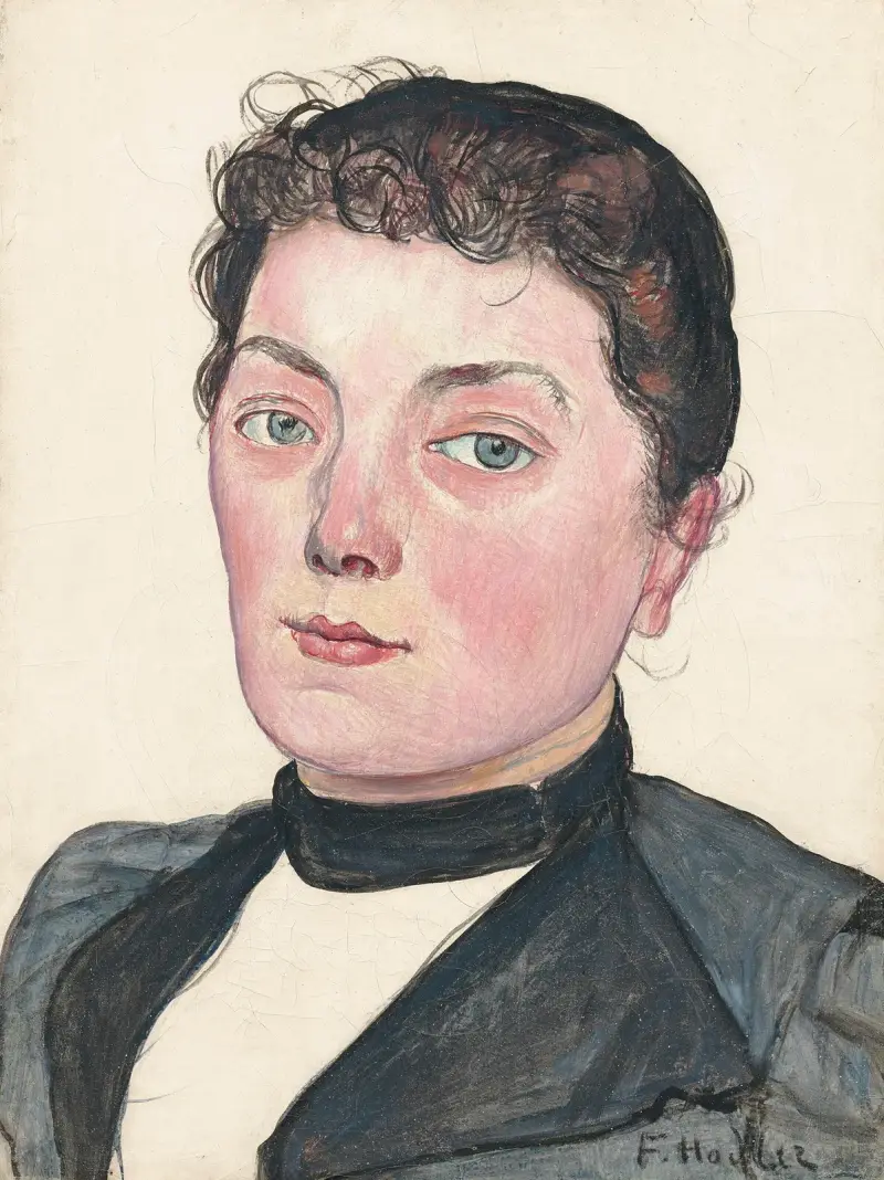 Porträtt av en okänd kvinna (Bernerflicka) av Ferdinand Hodler