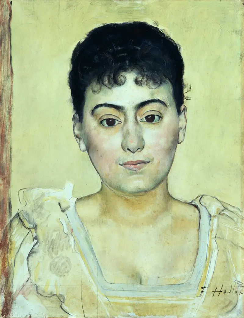 Porträtt av Madame de R. av Ferdinand Hodler