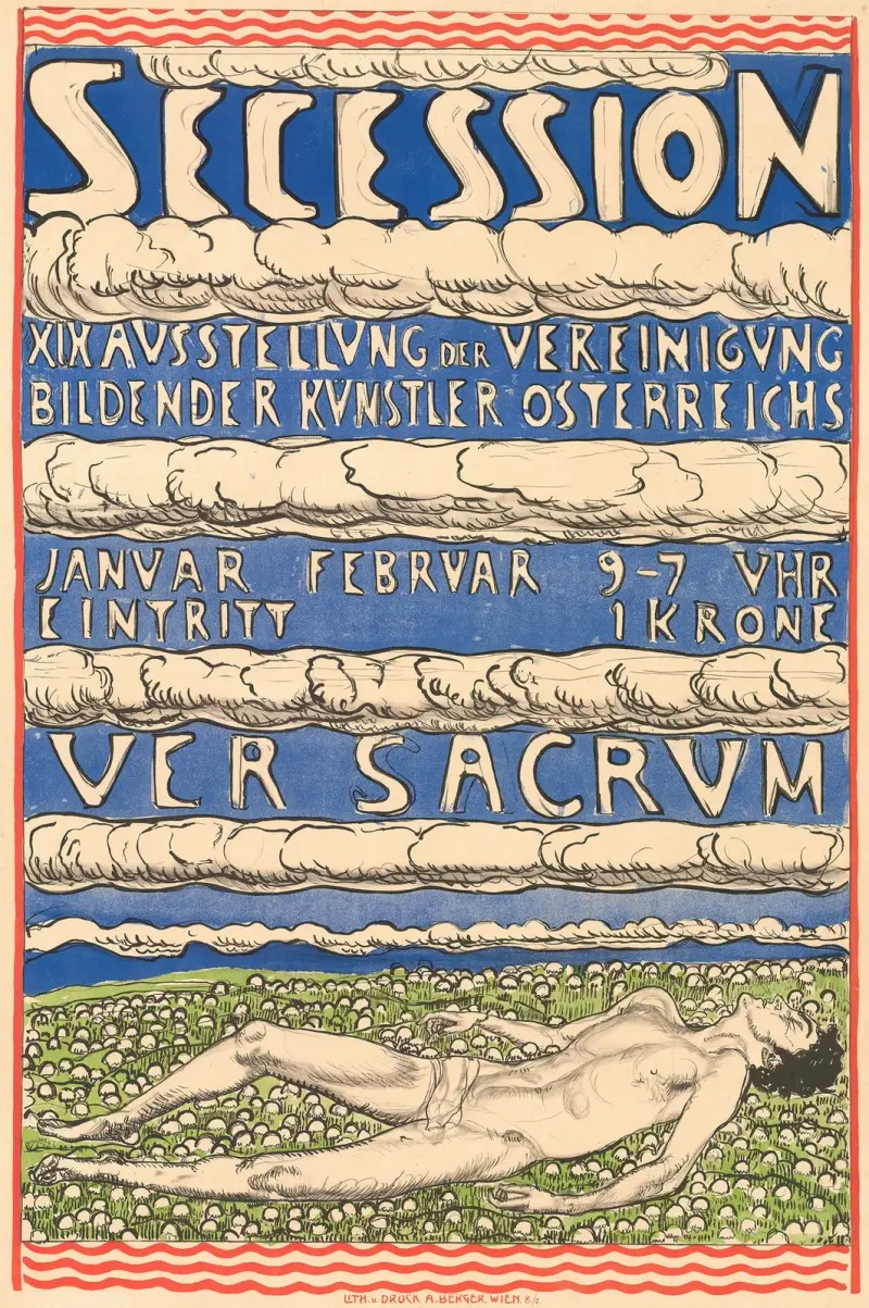 Secession – XIX. Ausstellung der Vereinigung Bildender Künstler Österreichs – Ver Sacrum av Ferdinand Hodler