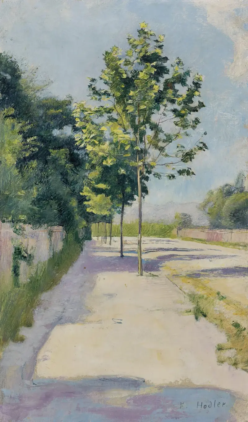 Gatan i St. Georges av Ferdinand Hodler