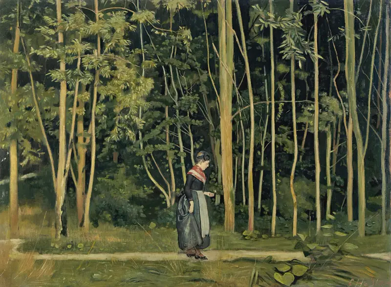 Walk Along The Border Of A Wood av Ferdinand Hodler