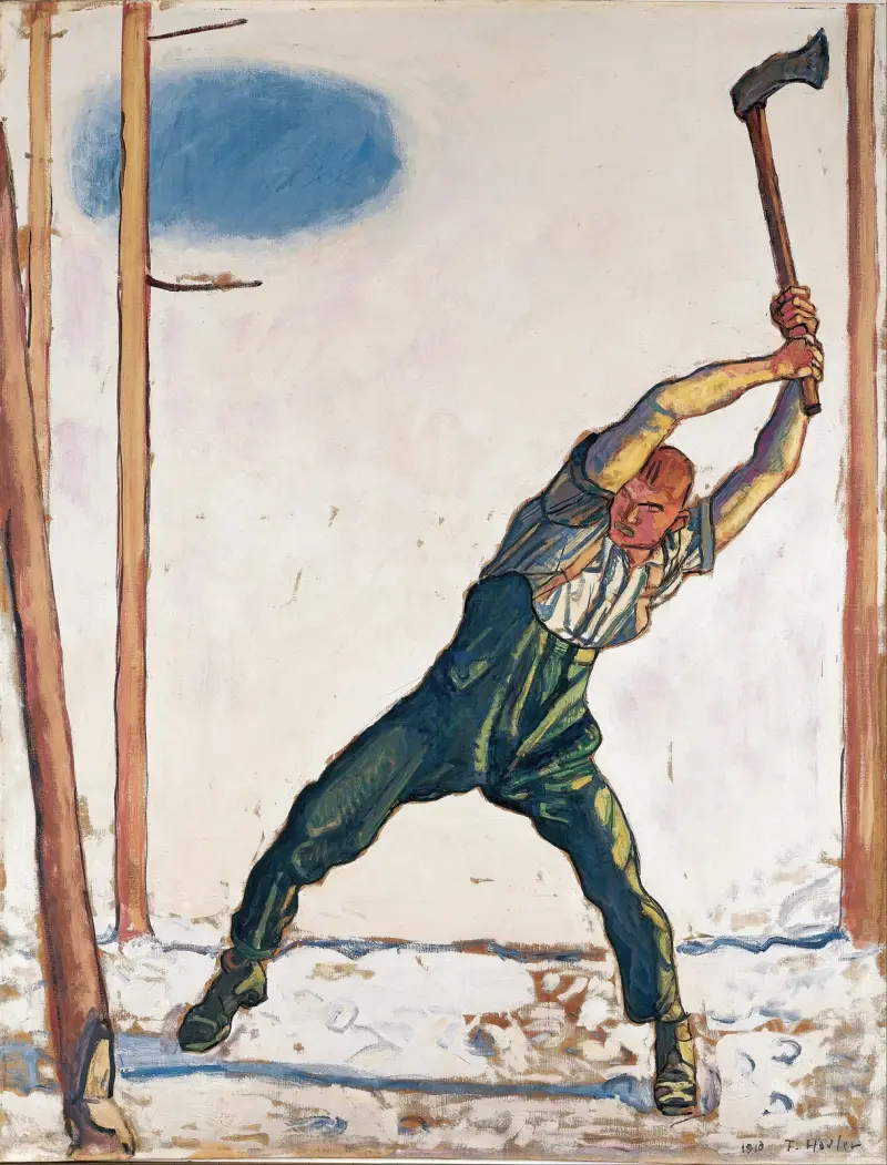 Skogsarbetaren av Ferdinand Hodler