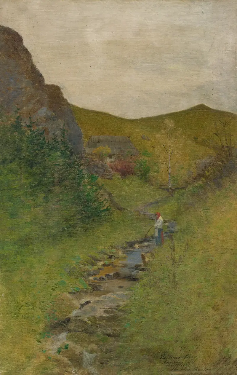 Vid bäcken av Ferdinand Katona