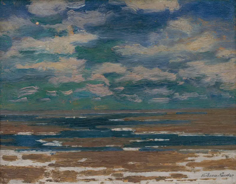 Landschaft mit Frühlingswolken von Ferdinand Katona