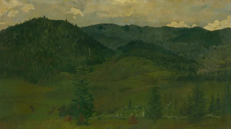 Mountain landscape av Ferdinand Katona
