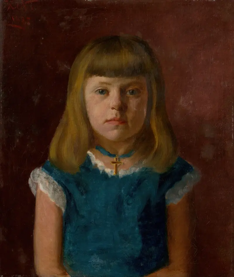 Portrait of a Girl av Ferdinand Katona