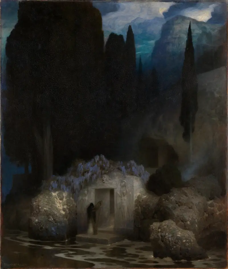 Böcklins Grab von Ferdinand Keller