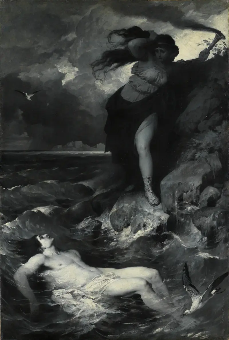 Héro a Leandros, Ferdinand Keller