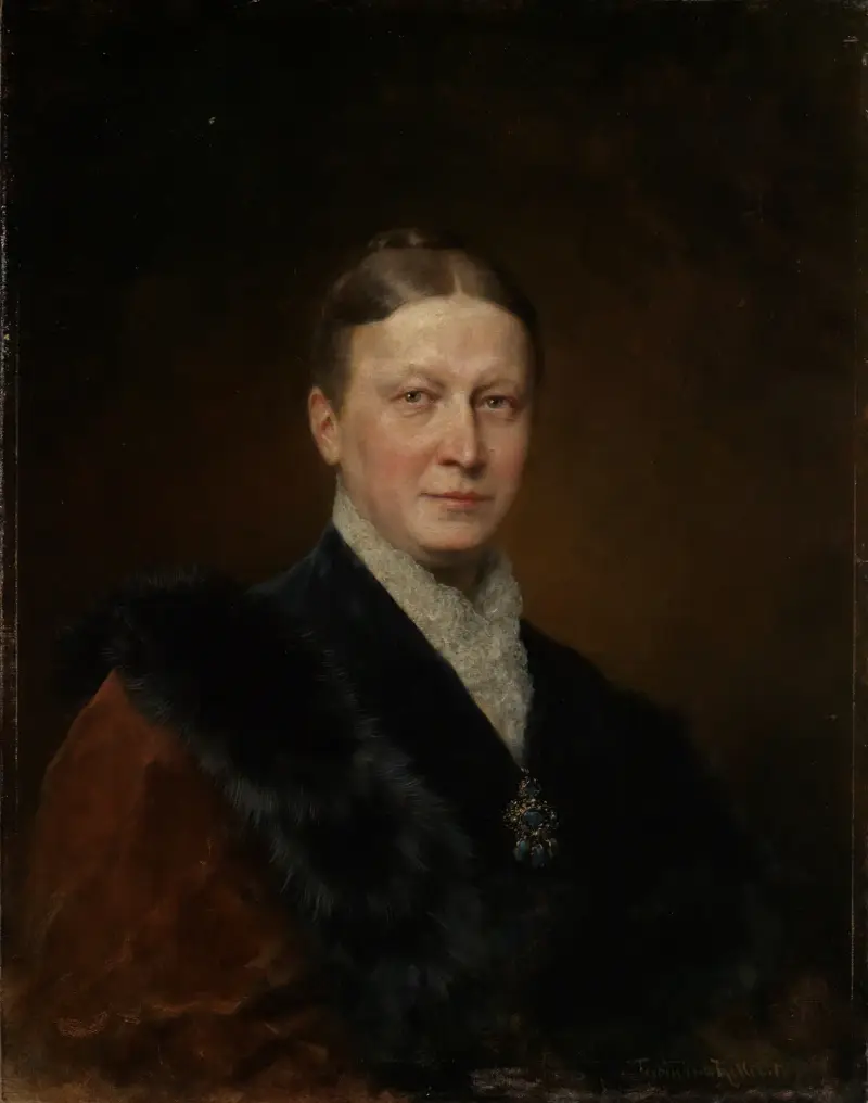 Porträtt av Julie Miller zu Aichholz av Ferdinand Keller
