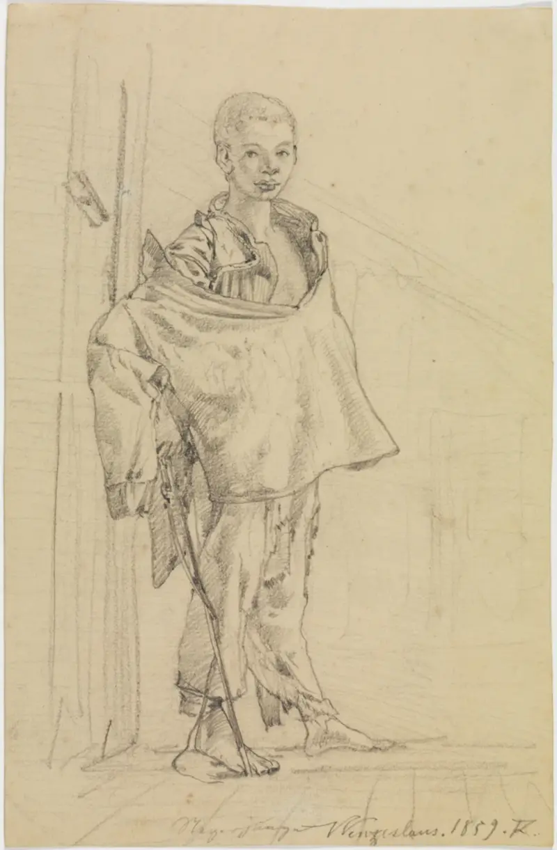 Studie av Wenzeslaus i helfigur av Ferdinand Keller