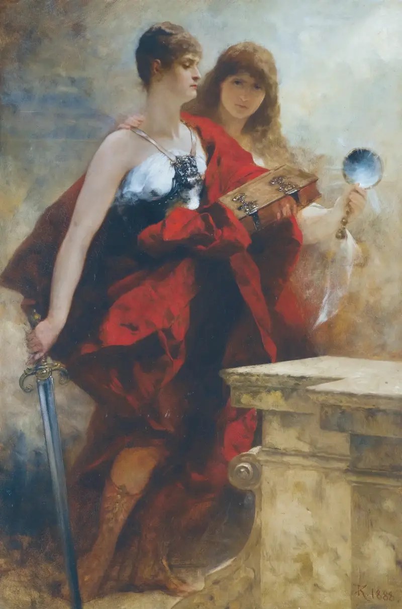 Studie till kejsar Wilhelm I:s apoteos av Ferdinand Keller