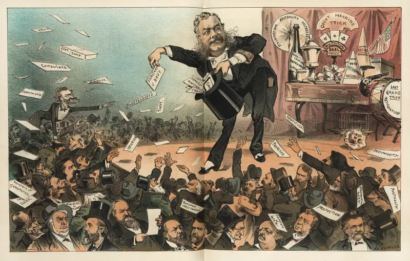 A presidential conjuror av Joseph Ferdinand Keppler