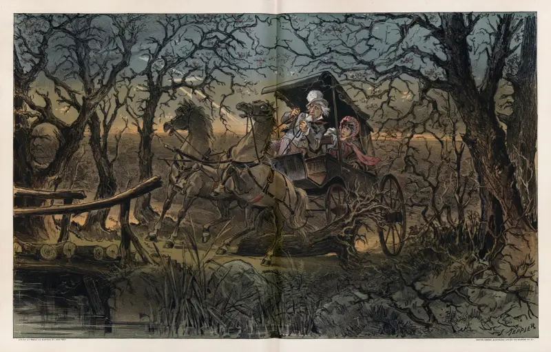 En obehaglig färd genom presidentens 'spök skog' av Joseph Ferdinand Keppler