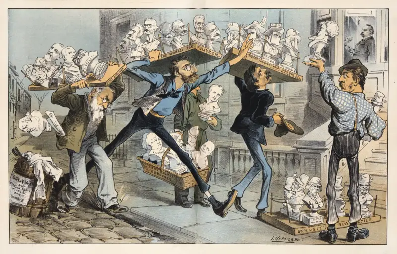 Crowding the cabinet-making business av Joseph Ferdinand Keppler