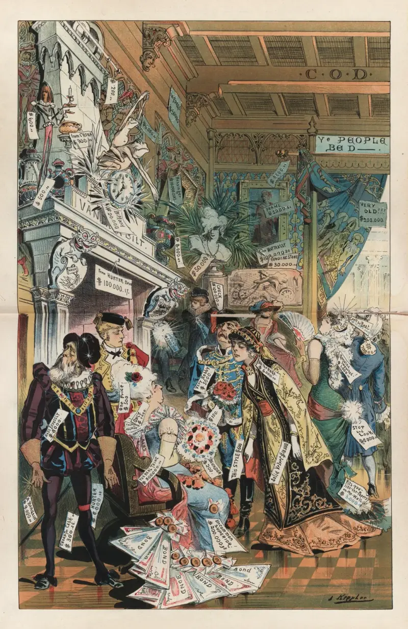 The great advertising ball of the season av Joseph Ferdinand Keppler