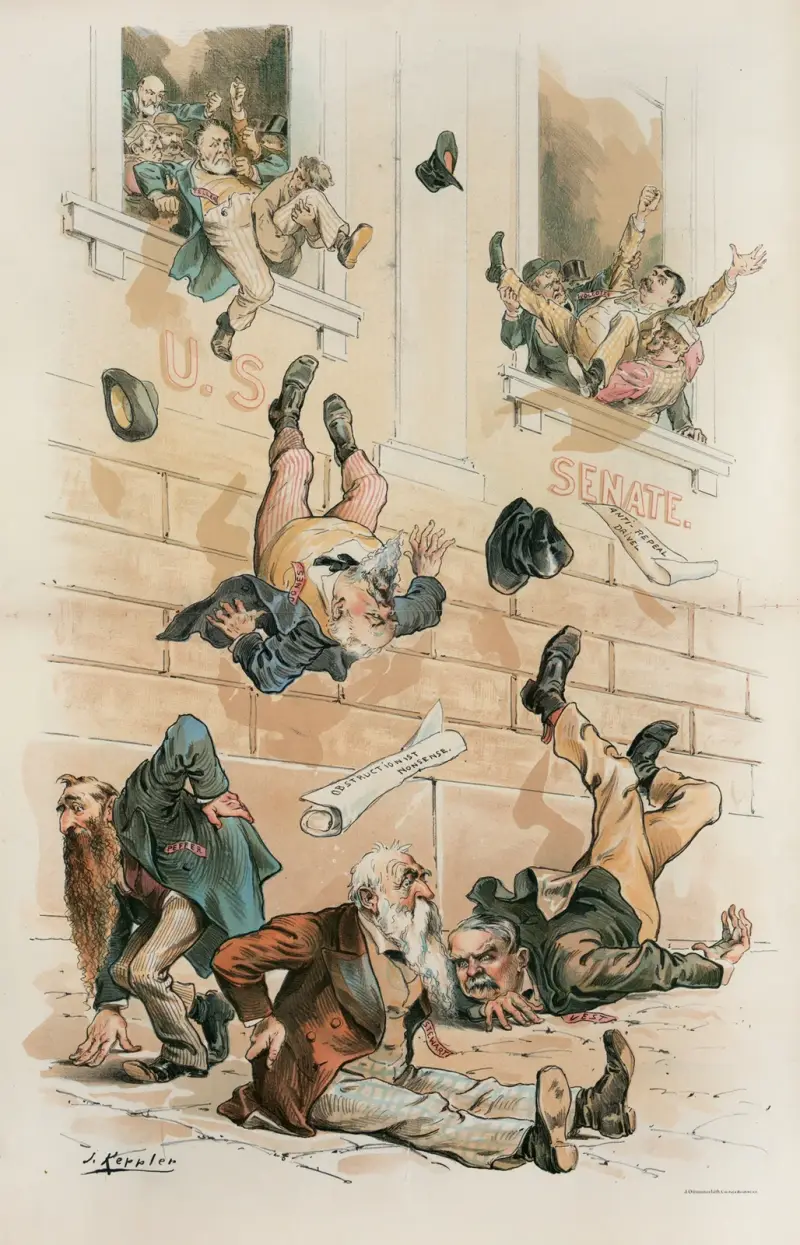 Throw ’em out! von Joseph Ferdinand Keppler