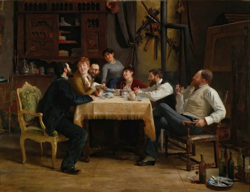 Přítelův oběd, Fernand Cormon