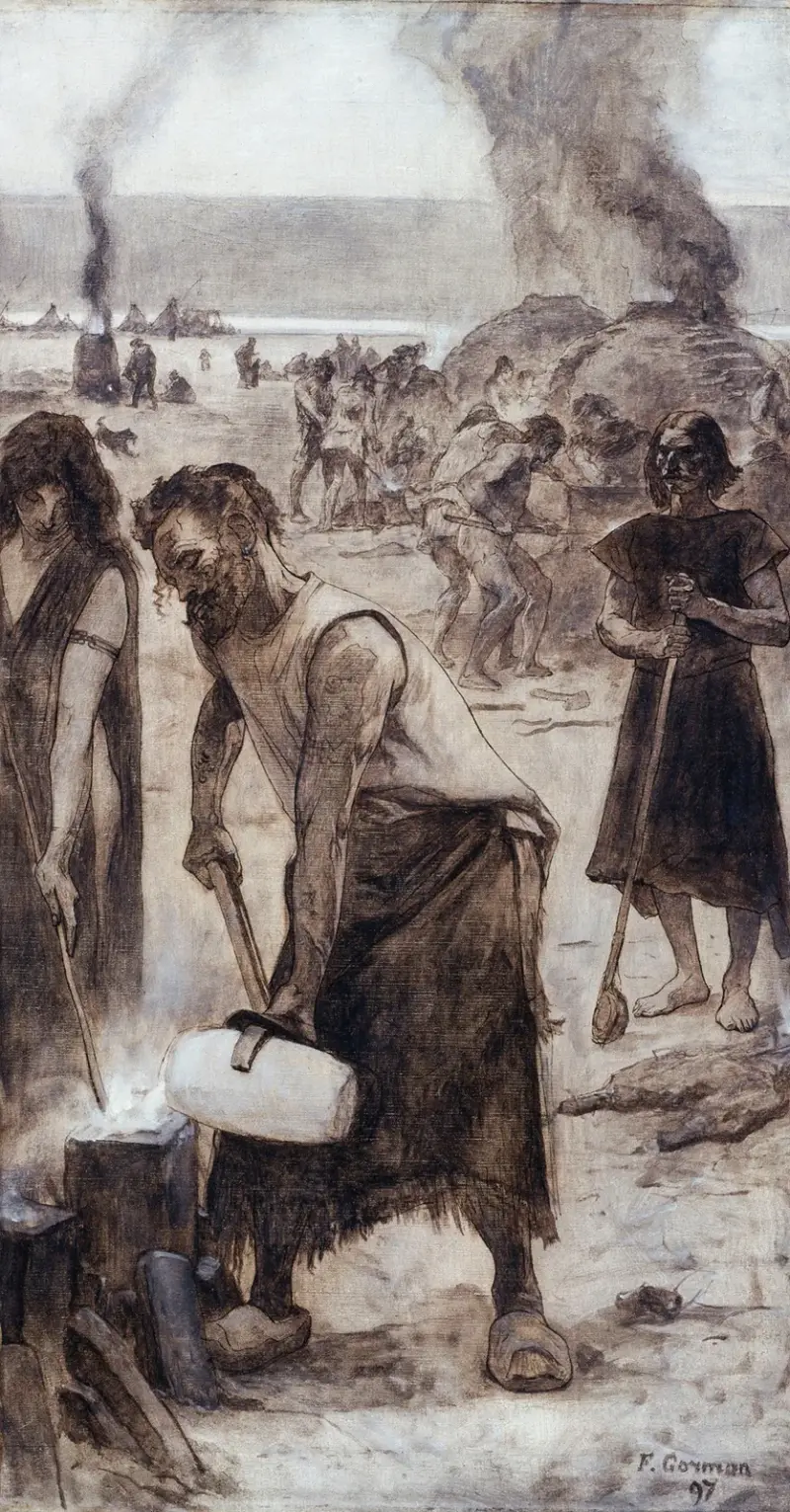 Bronz a železo, Fernand Cormon