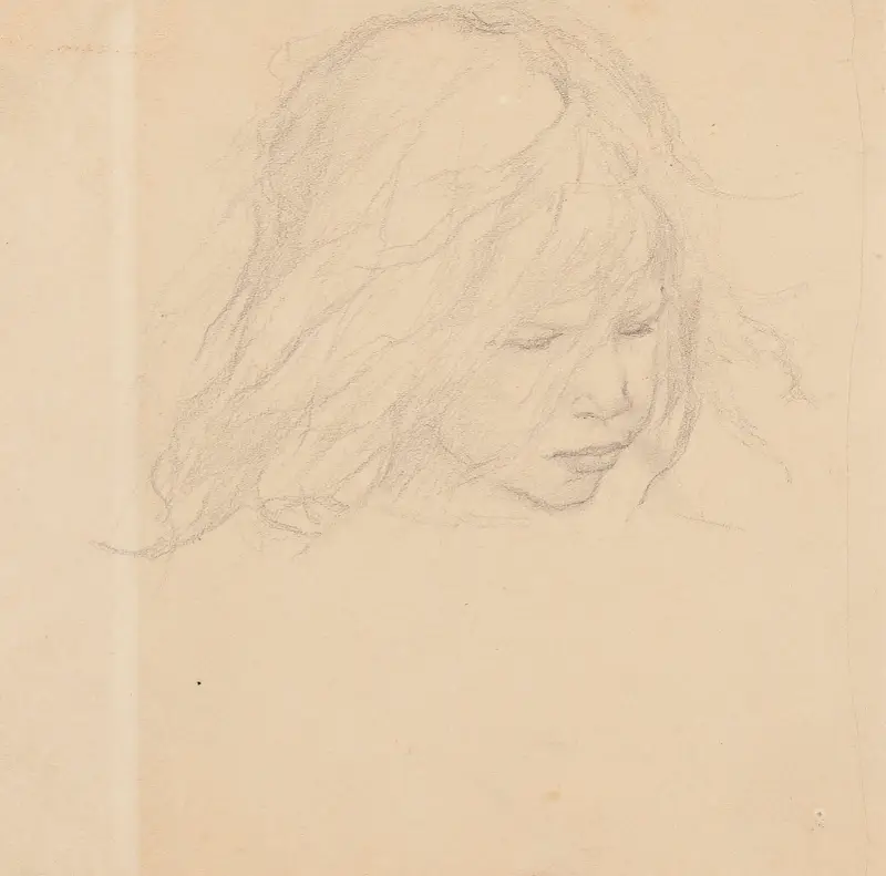 Dívčí hlava, Fernand Cormon