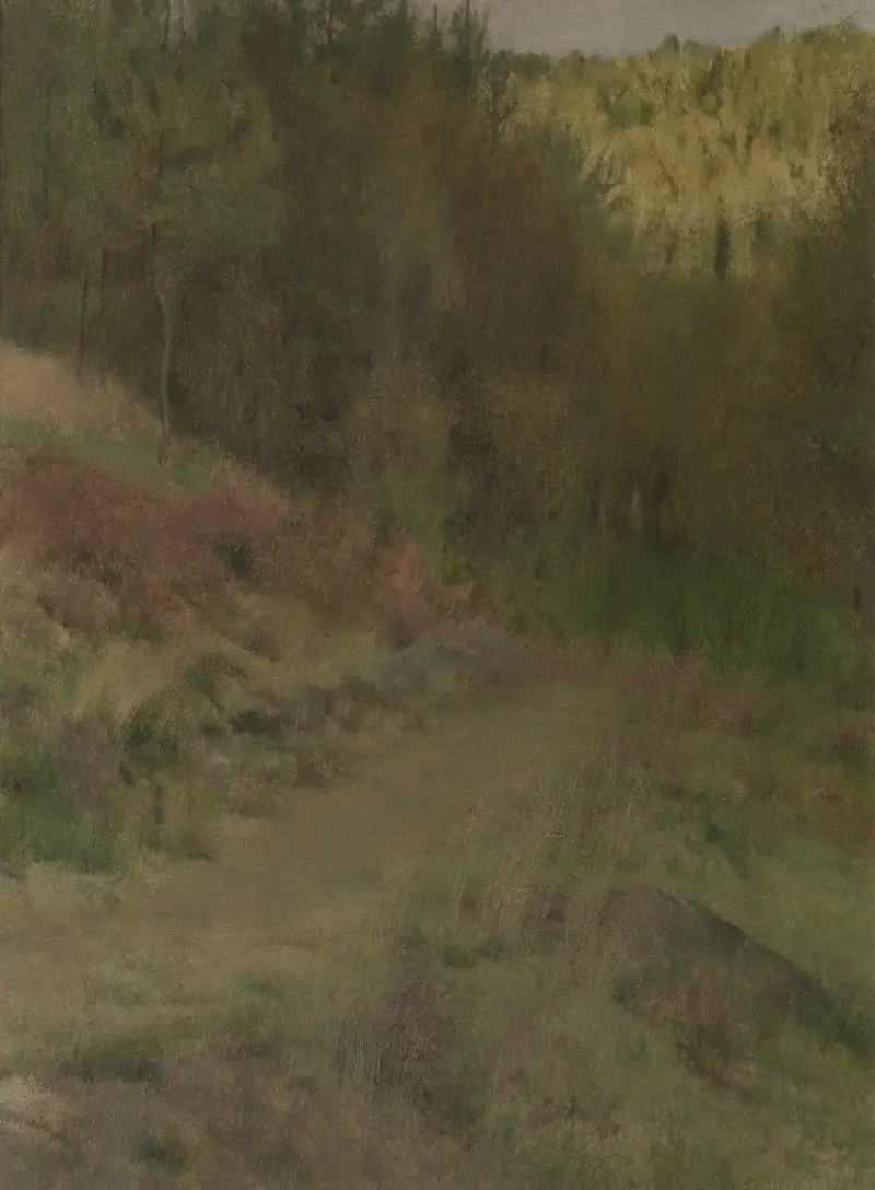 Landscape in Fosset av Fernand Khnopff