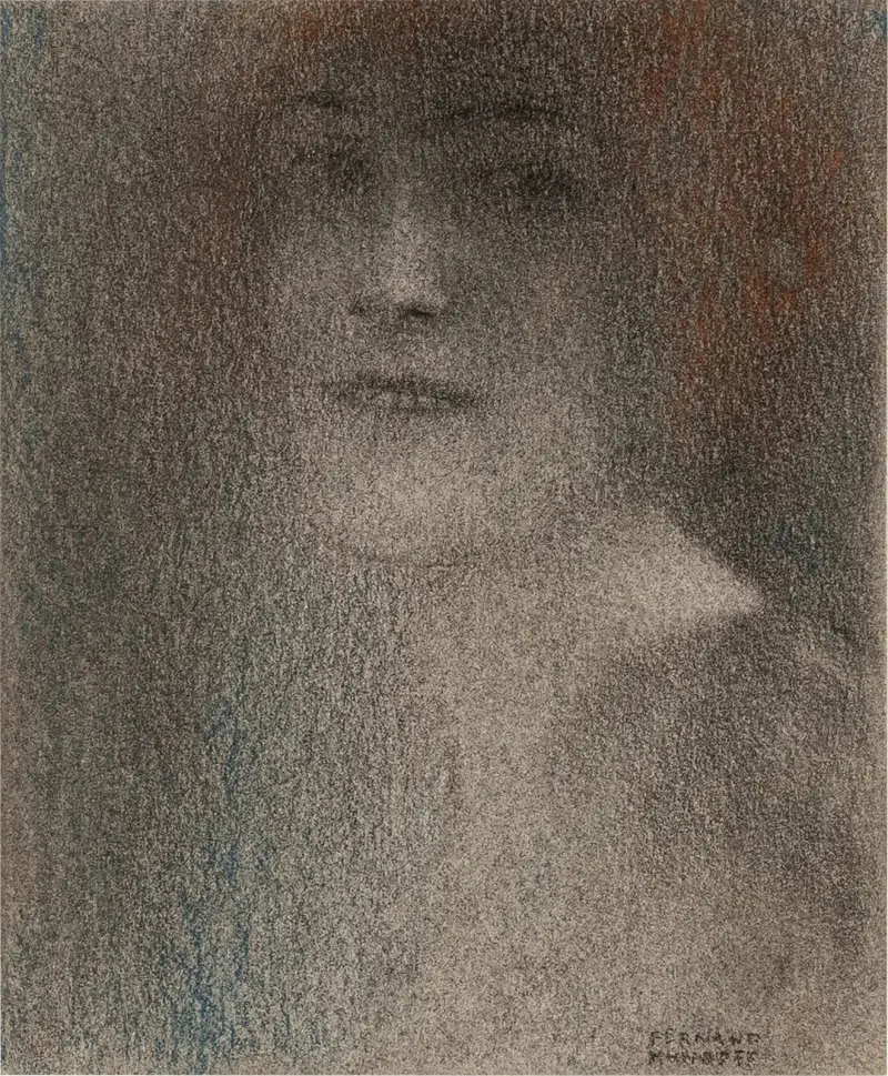 Studie av en dam av Fernand Khnopff