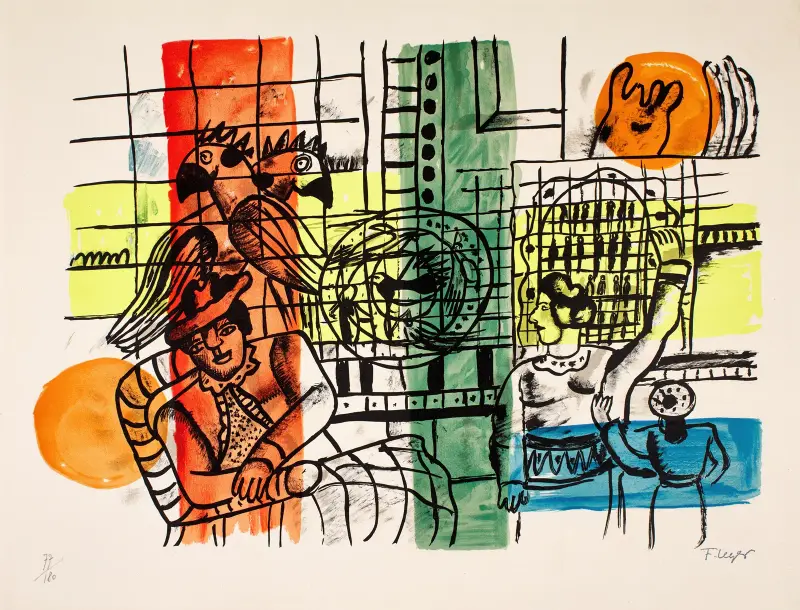 Die Vogelhändlerin von Fernand Léger