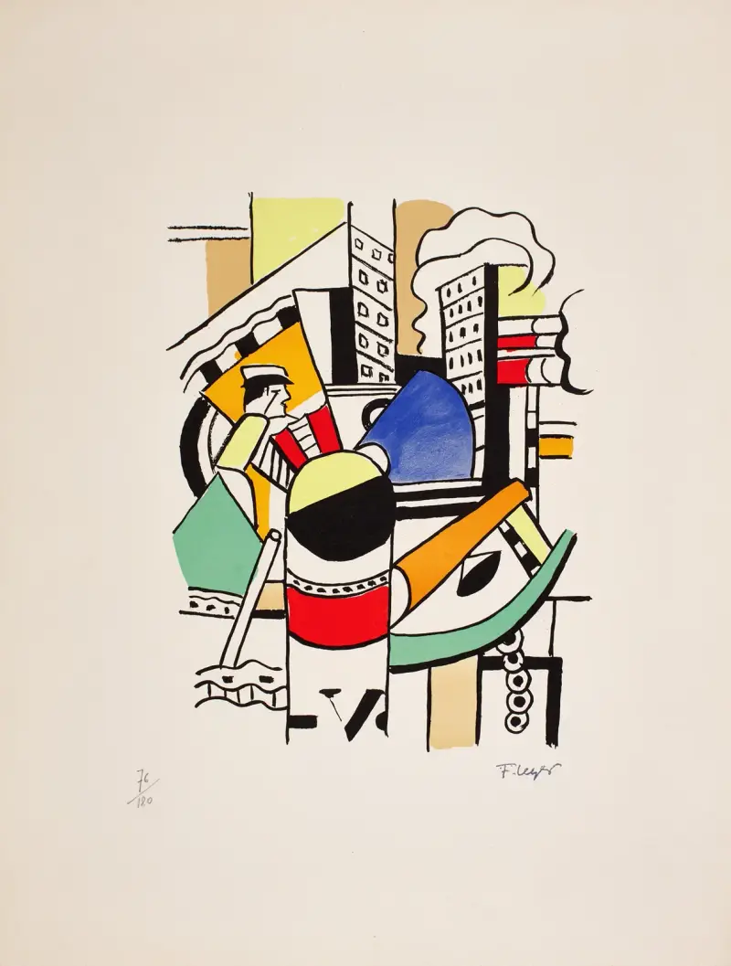 Bogserbåten i staden av Fernand Léger