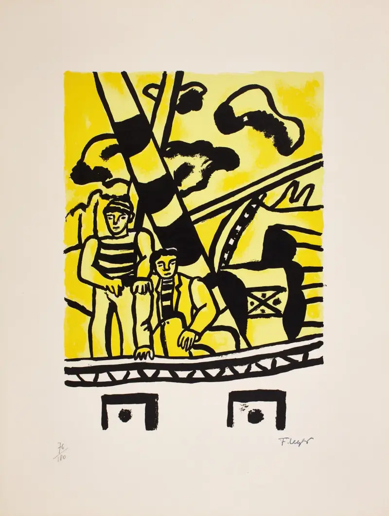 Den gula bogserbåten av Fernand Léger