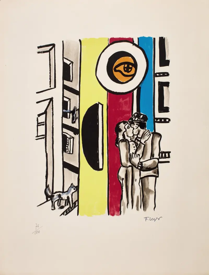 Älskande på gatan av Fernand Léger