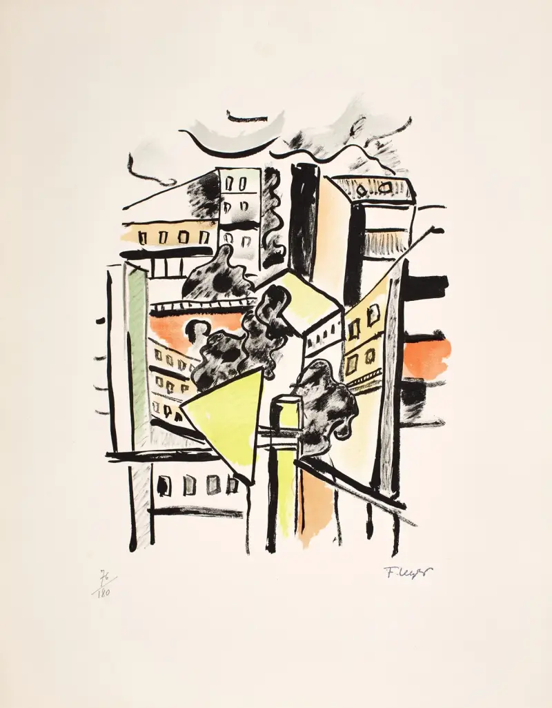 Les toits (The roofs) av Fernand Léger