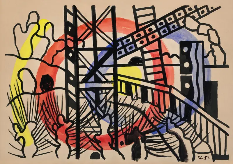 Landskap i Seine-et-Oise av Fernand Léger