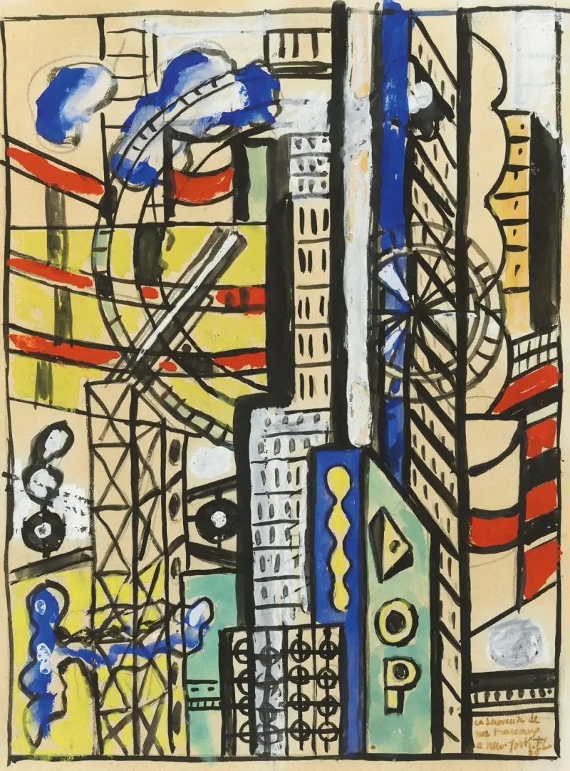 Minne från New York av Fernand Léger