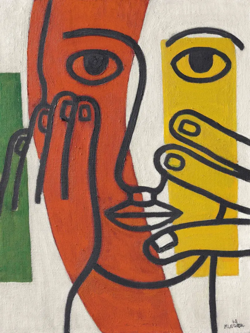 Kvinnohuvud (Figur II) av Fernand Léger