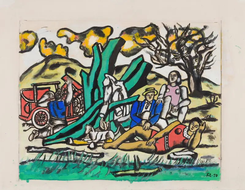 Landutflykten av Fernand Léger