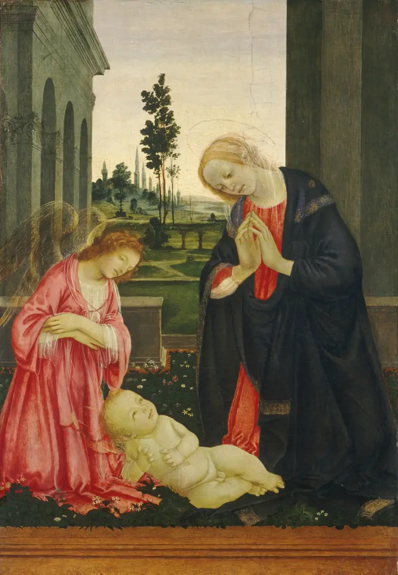 The Adoration of the Child av Filippino Lippi