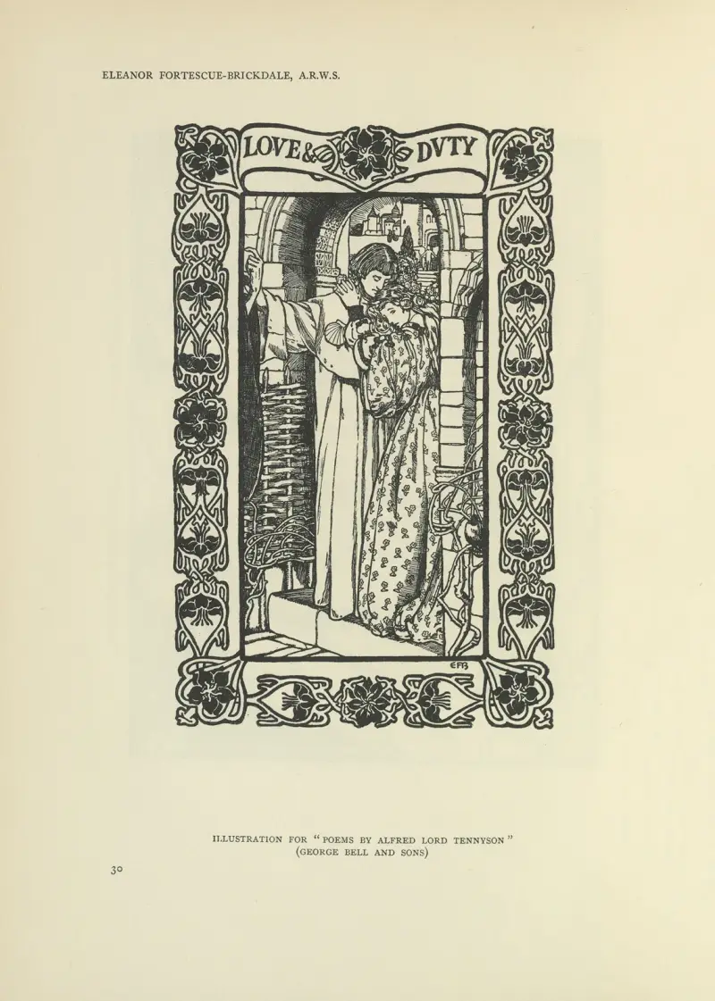 Love Duty – Poems by Alfred Lord Tennyson av Eleanor Fortescue-Brickdale