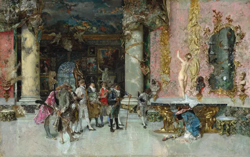 Valet av modell av Mariano Fortuny Marsal