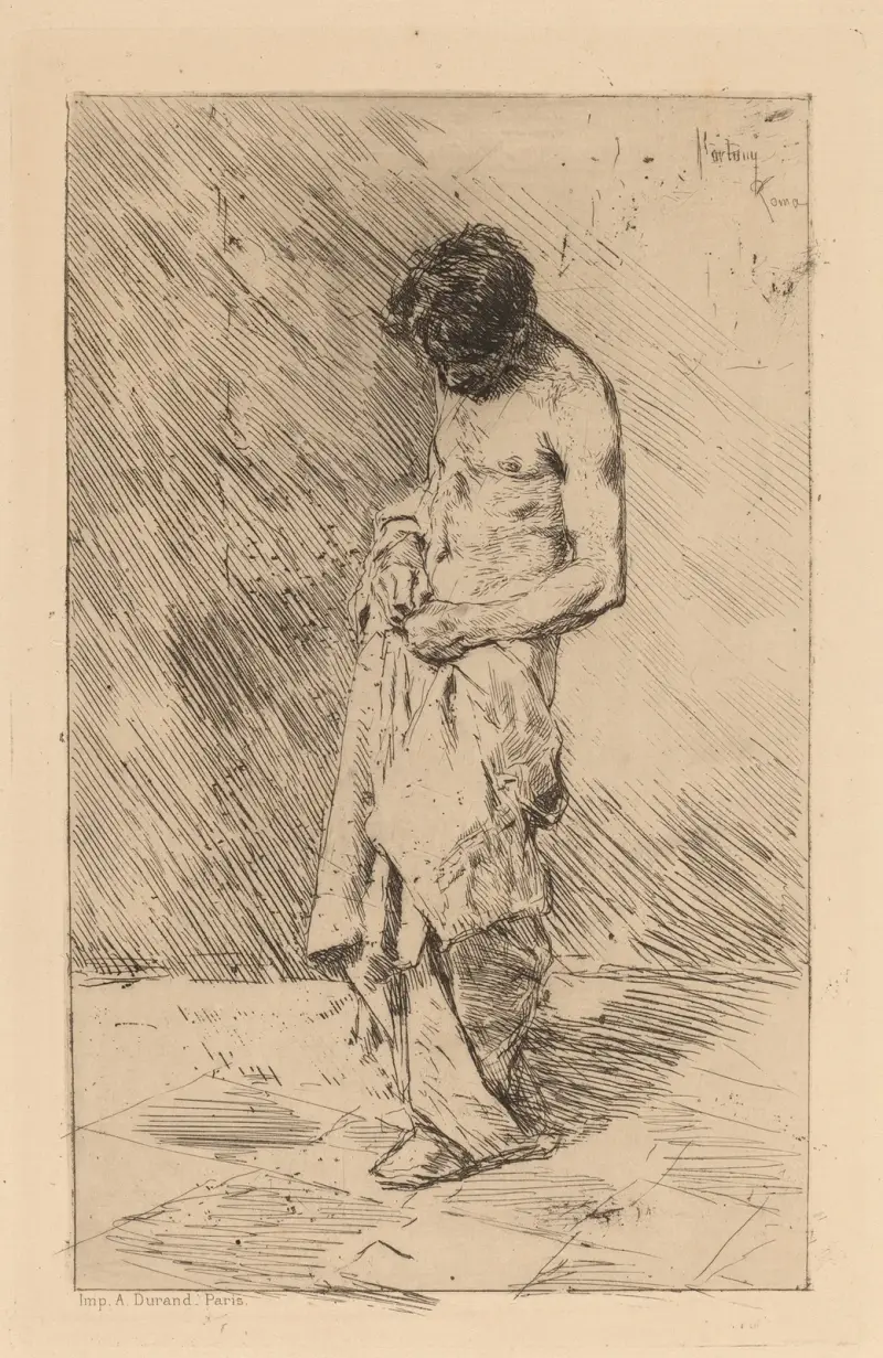 Ein Habenichts (Flohsucher) von Mariano Fortuny Marsal