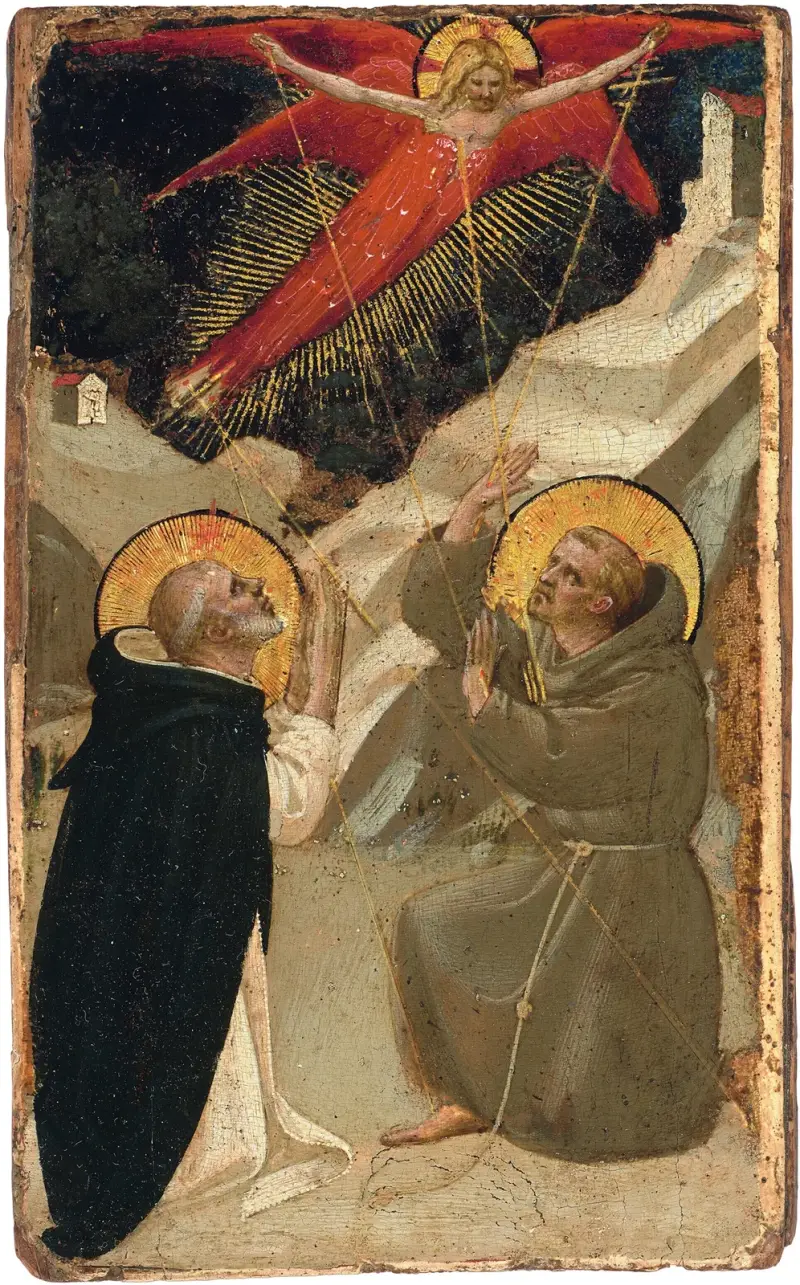 Saint Dominic and the Stigmatization of Saint Francis av Fra Angelico
