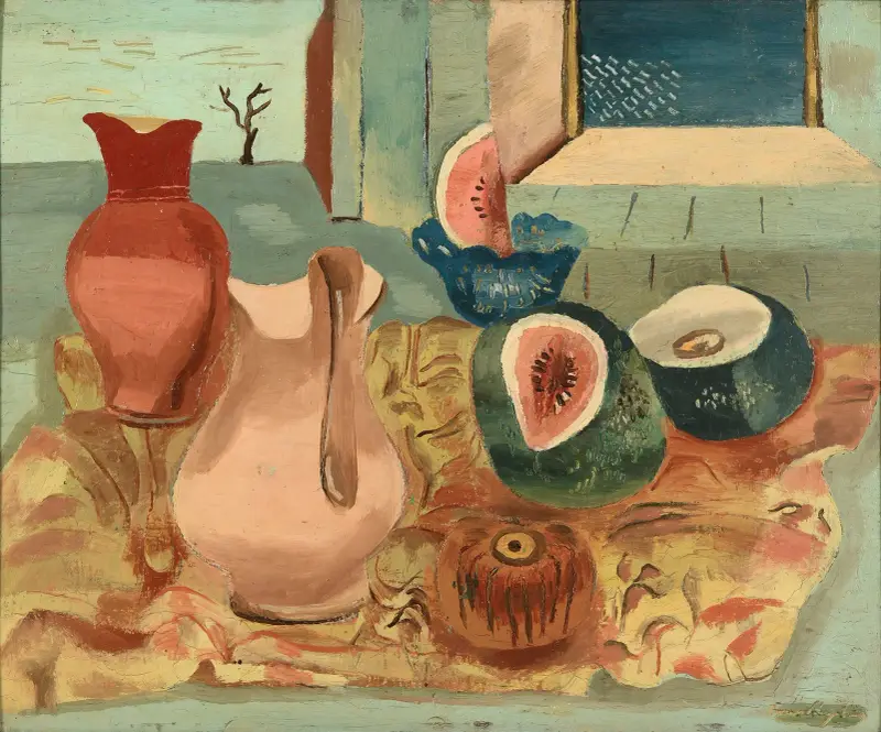 Geschnittene Melonen von Frances Hodgkins