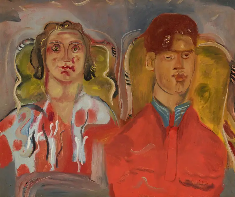Podwójny portret nr 2 (Katharine i Anthony West), Frances Hodgkins