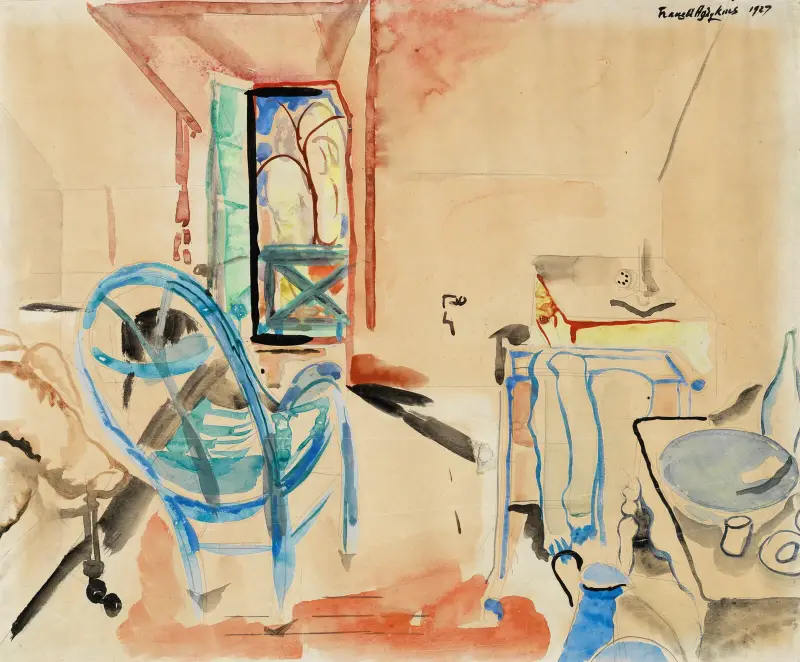 Interiérová scéna, Frances Hodgkins