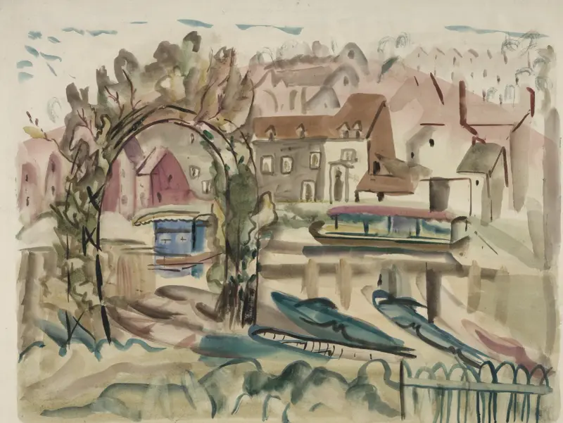 Vid floden Severn av Frances Hodgkins