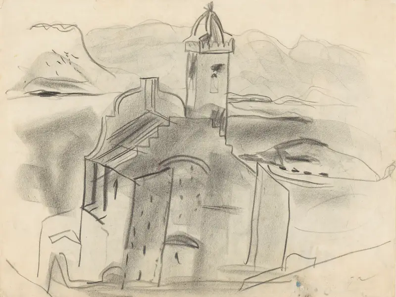 Bez názvu (Santa Maria de la Neus), 1935, Frances Hodgkins