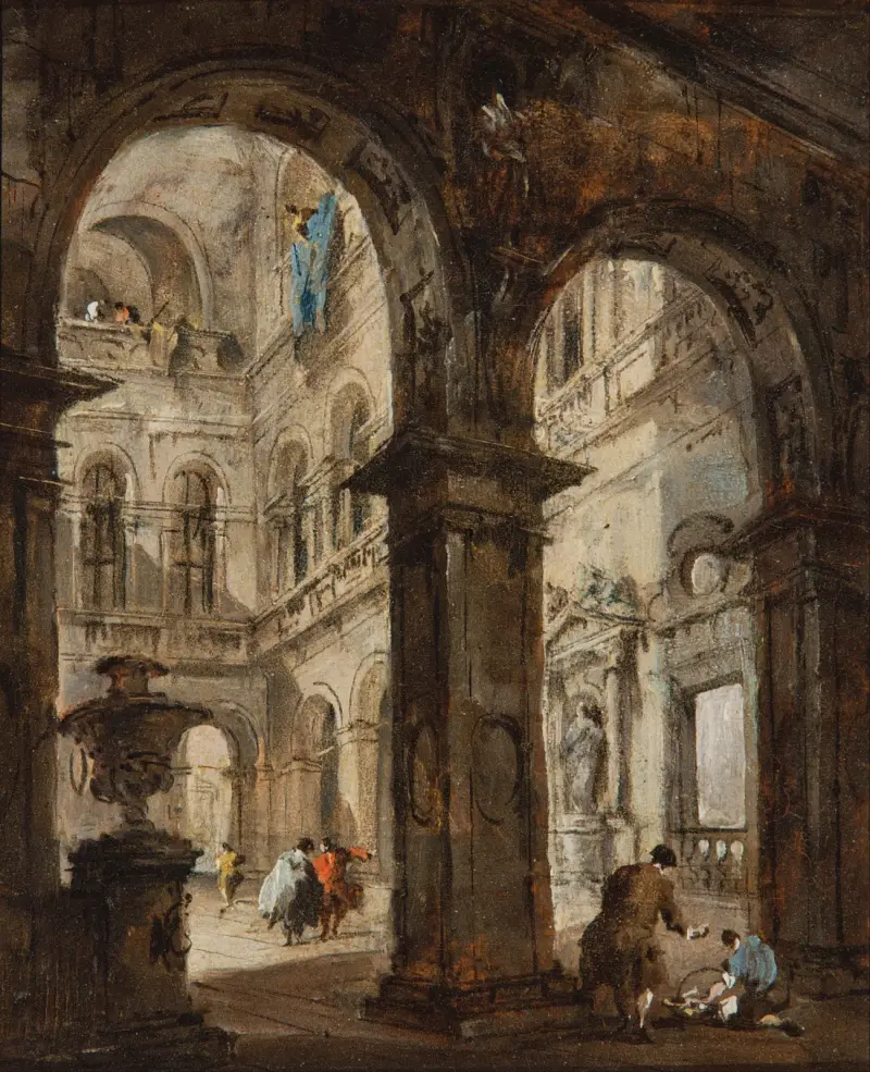 Capriccio architektoniczne, Francesco Guardi
