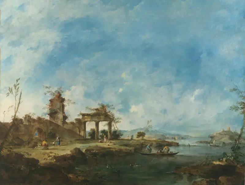 Fantastiskt landskap av Francesco Guardi