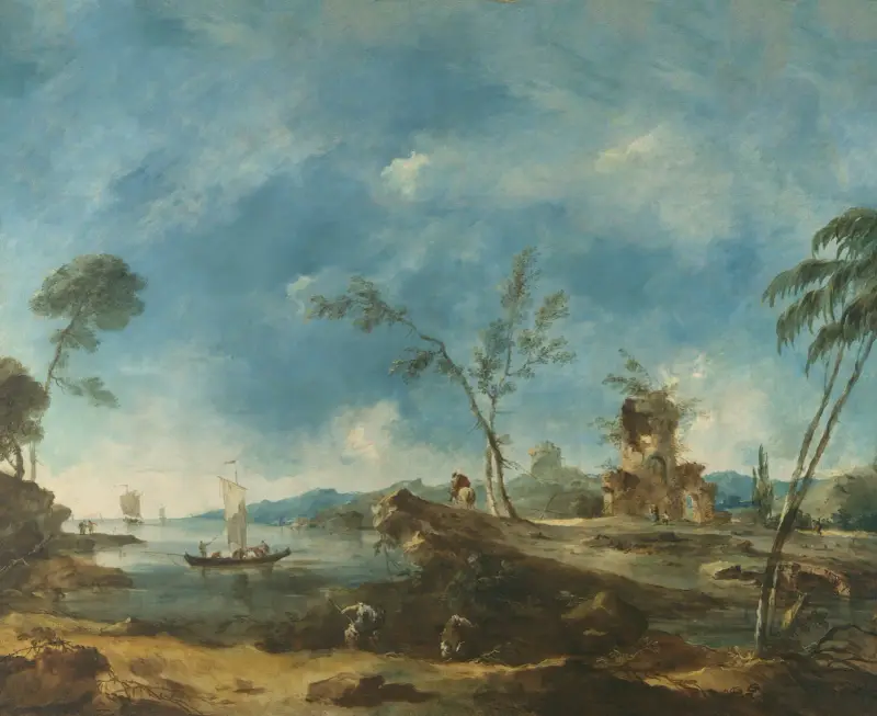 Fantastiskt landskap av Francesco Guardi