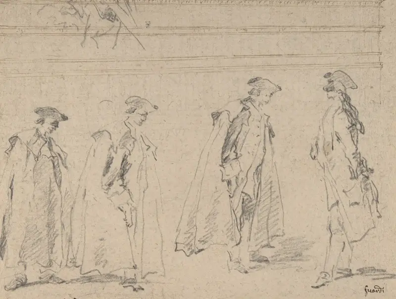 Figure Studies av Francesco Guardi