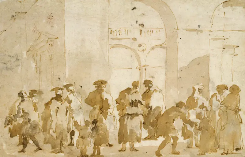 Figurstudier av Francesco Guardi