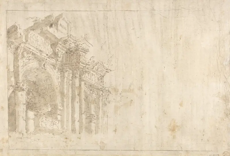 Romerska ruiner av Francesco Guardi